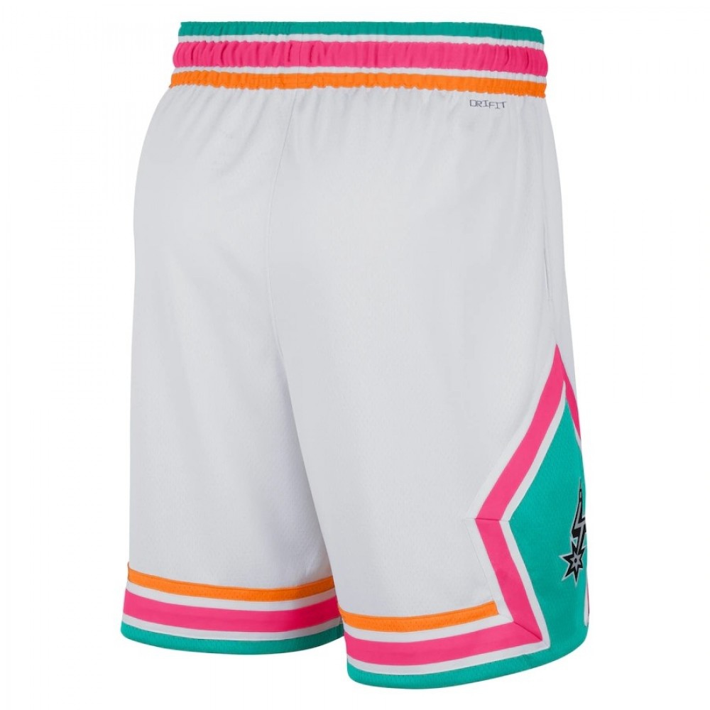 Men's San Antonio Spurs White 2021/22 Swingman NBA Shorts - City Edition-Pro Kit Vault | Brand New 26/27 Sports Jerseys